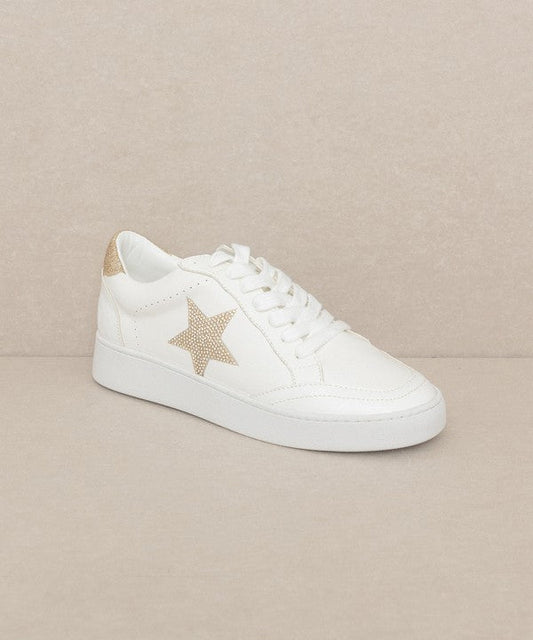 Low Top Rhinestone Star Sneakers