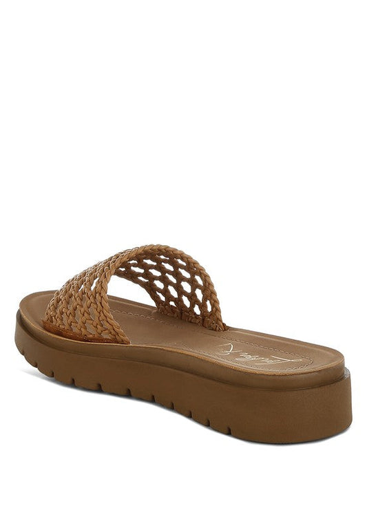 Sayura Woven Slip-On Flatforms