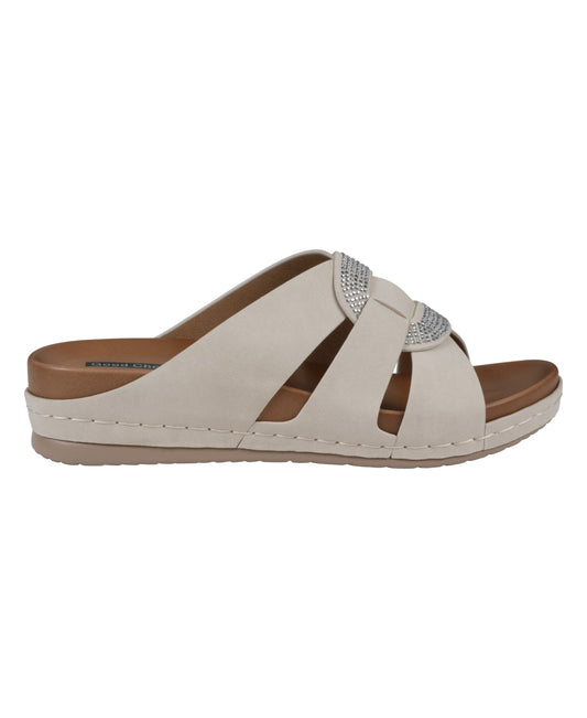 Women's Betsy Nude Embellished Comfort Sandals