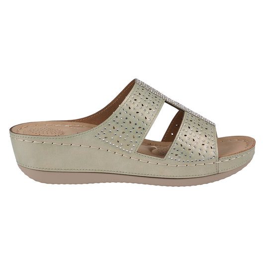 Women's Carrie Sage Embellished Wedge Sandals
