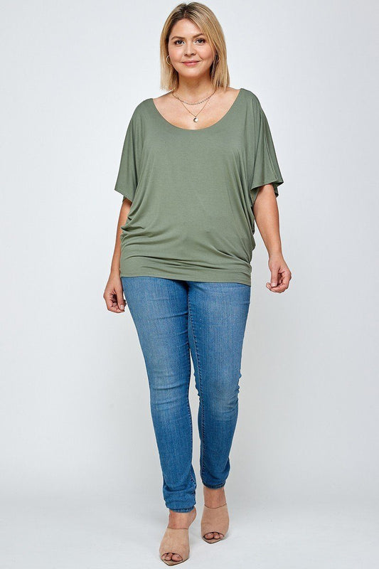 Solid Knit Top, With A Flowy Silhouette - It's a Girly Place