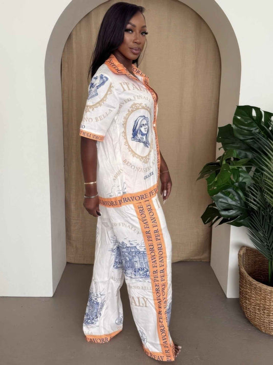 Italian Escape Two-piece Set - Resort Chic