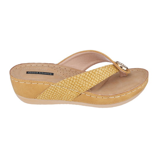 Women's Dafni Yellow Wedge Sandals