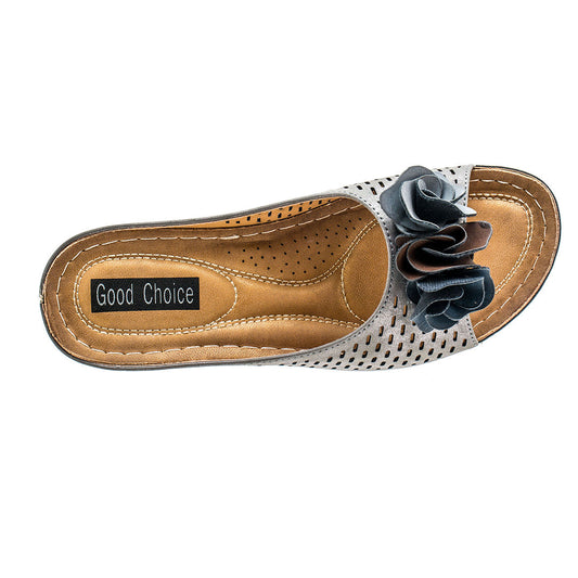 Women's Juliet Pewter Wedge Sandals