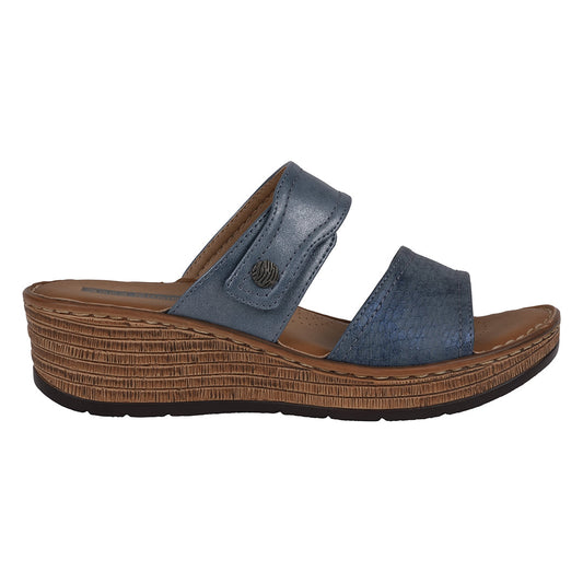Women's Meli Navy Wedge Sandals