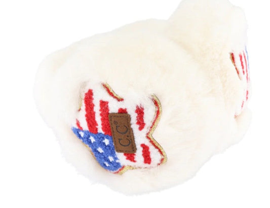 American Star Patch Faux Fur C.C Earmuff