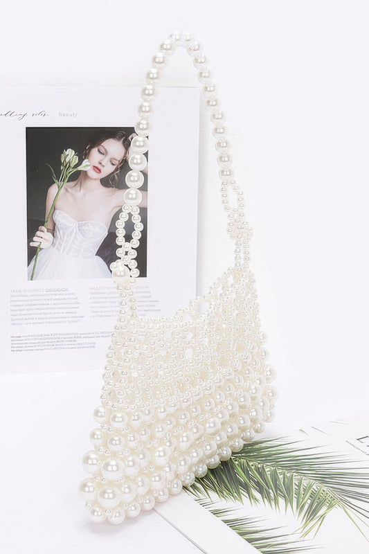 Faux Pearl Elegance Clutch - It's a Girly Place