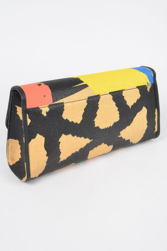 Animal Print Clutch With Color Palette - It's a Girly Place