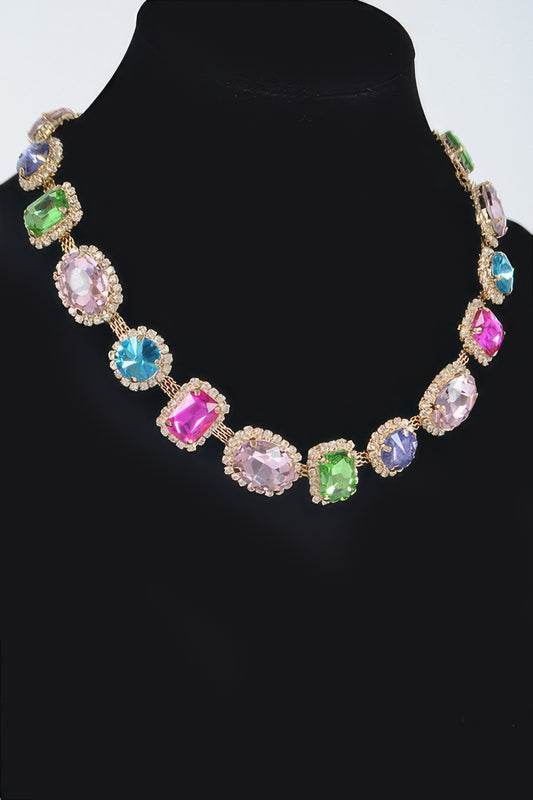 Multi Shape Stone Necklace - It's a Girly Place