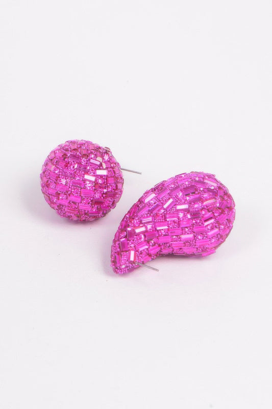 Rhinestone Tear Drop Earring - It's a Girly Place