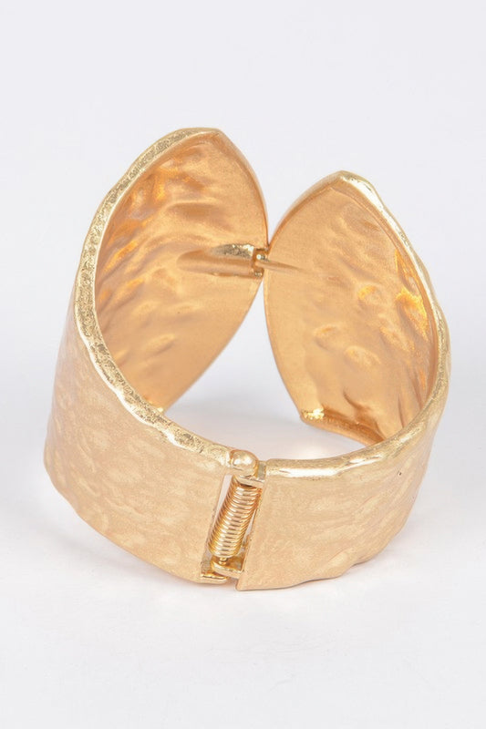 Cast Metal Spring Hinge Cuff - It's a Girly Place