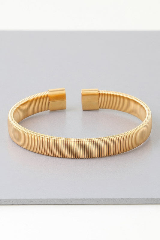 Multi Ribbed Cuff Bracelet - It's a Girly Place