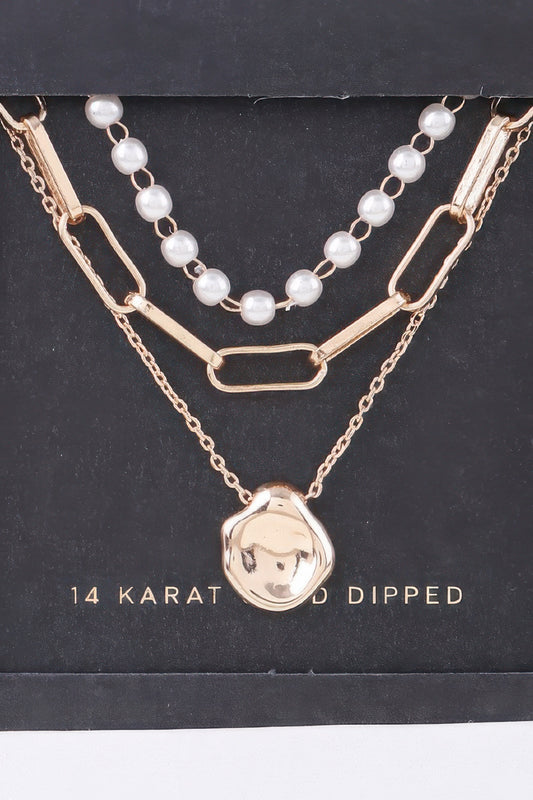 Multi Pendant Link Chain Necklace - It's a Girly Place