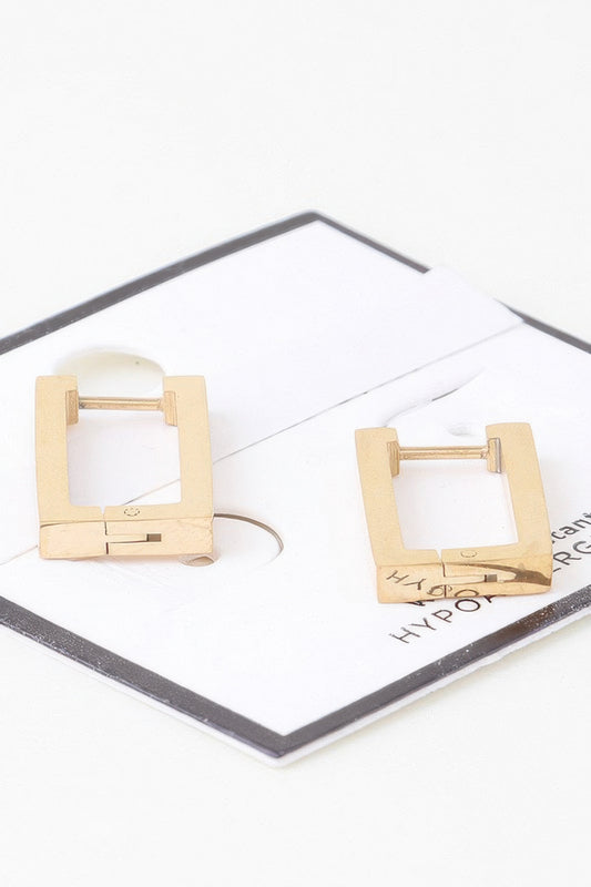Delicate Frame Hoop Earrings - It's a Girly Place