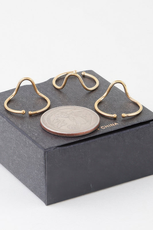 Triple Open Wave Ring Set - It's a Girly Place