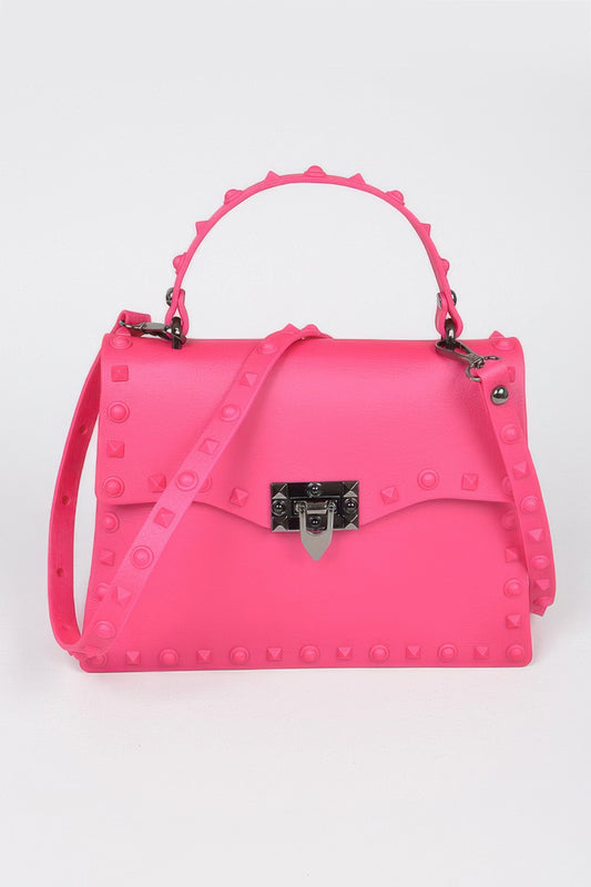 Monotone Studded Clutch - It's a Girly Place