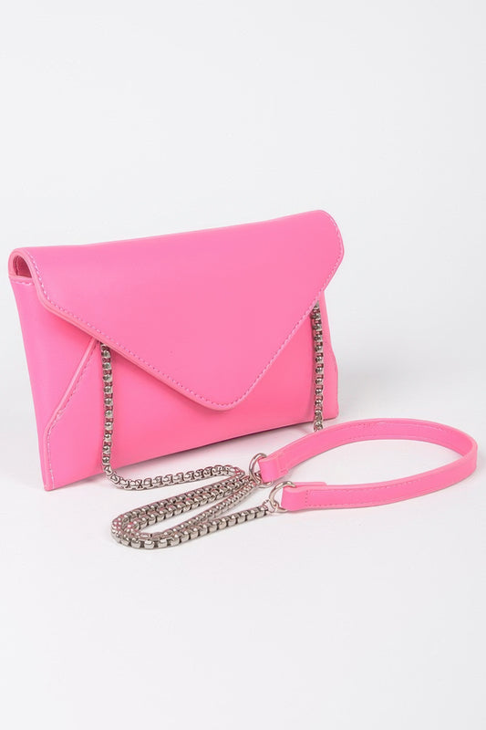 Faux Leather Small Envelope Clutch - It's a Girly Place