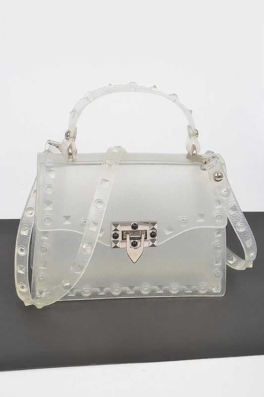 Monotone Studded Clutch - It's a Girly Place
