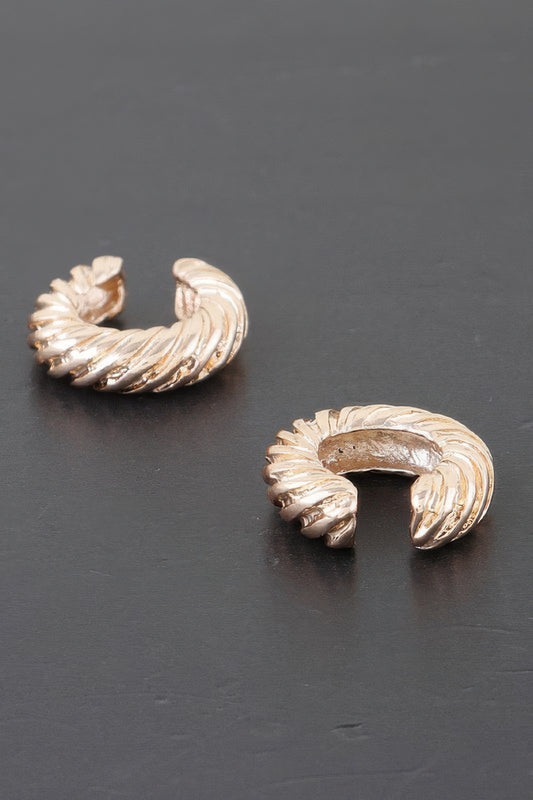 Twisted Rope Hoop Earrings - It's a Girly Place