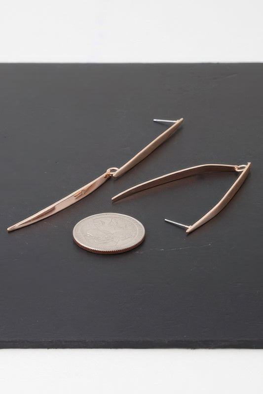 Modern Twin Blade Drop Earrings - It's a Girly Place