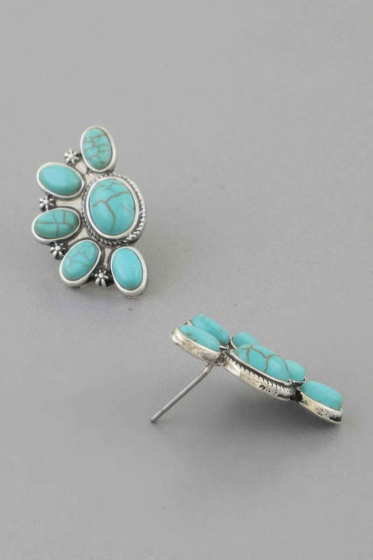 Antique Half Flower Stud Earrings