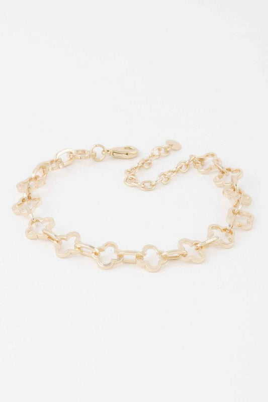 Clover Link Chain Bracelet