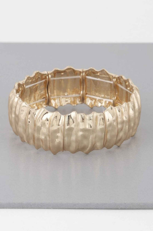 Multi Hammered Metal Bracelet