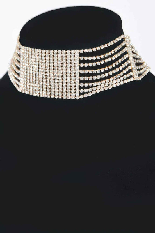 Rhinestone Choker Necklace