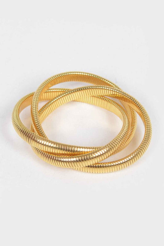 Aluminum Triple Stretch Chain Bracelet