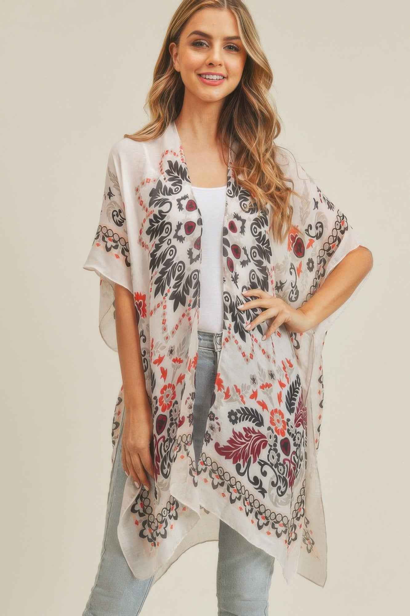 Bohemian Print Kimono