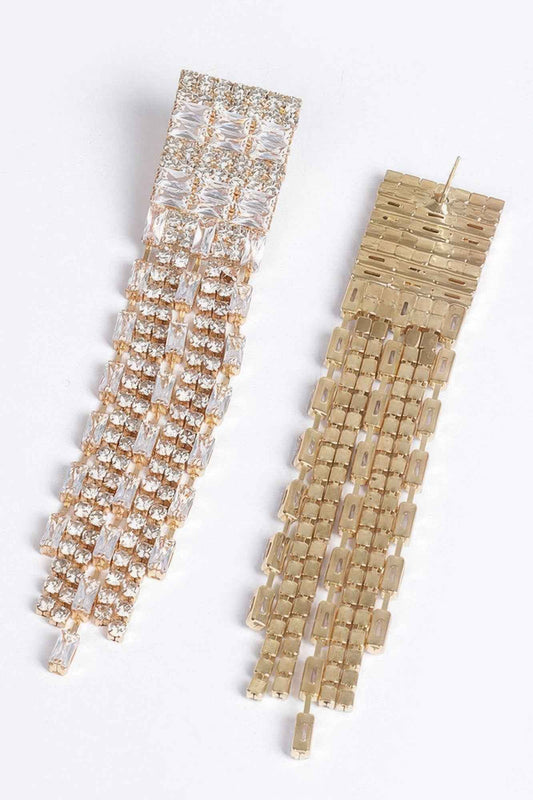 Rhinestone Tassle Earring