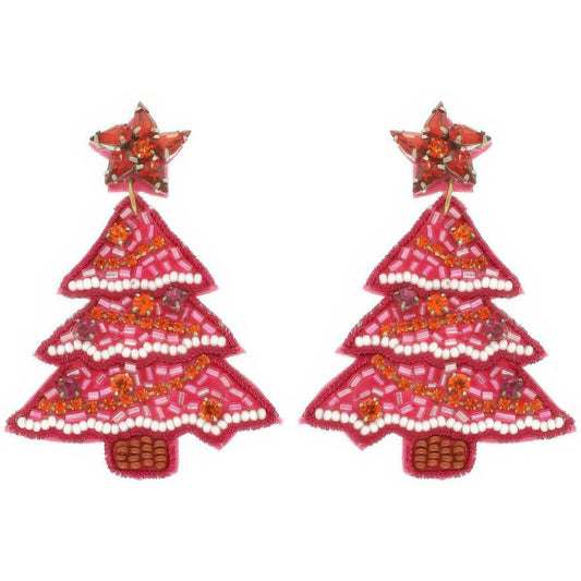 Christmas Tree Jeweled Post Earrings - It's a Girly Place