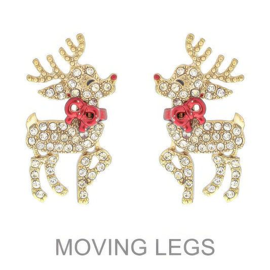Christmas Reindeer Post Earrings - It's a Girly Place