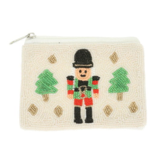 Christmas Nutcrack Beaded Coin Bag - It's a Girly Place