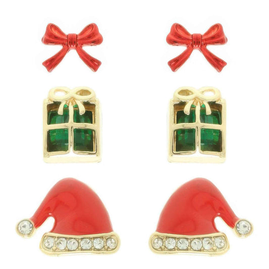 Christmas Theme Assorted Multi Pair Earring Set