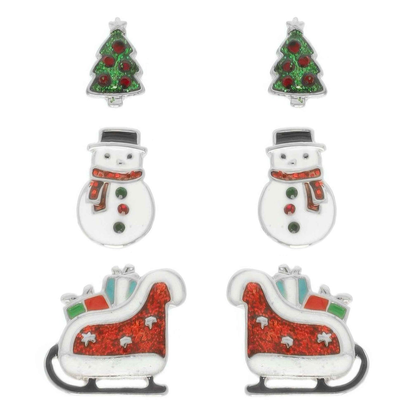 Christmas Theme Assorted Multi Pair Earring Set