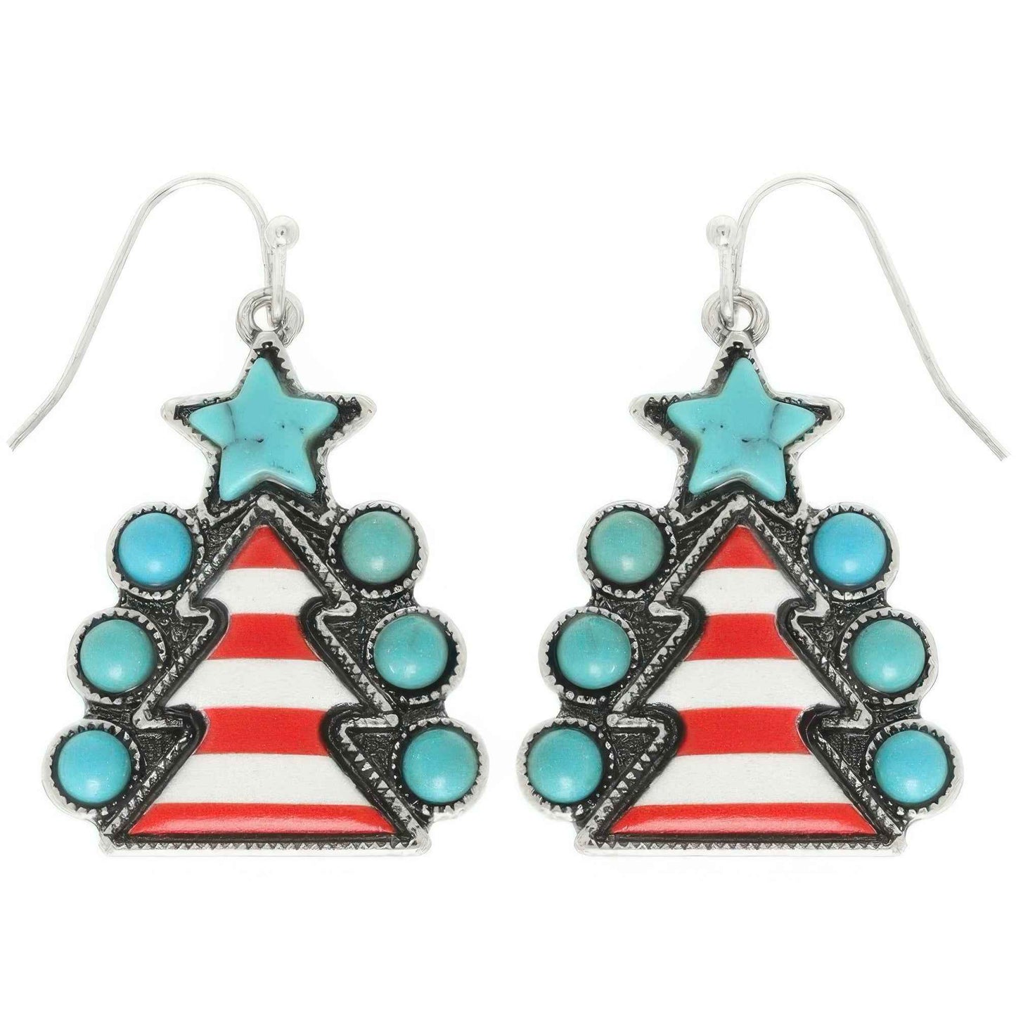 Western Christmas Tree Post Earrings