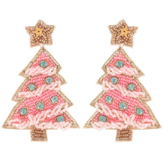 Christmas Tree With Star Topper Post Earrings