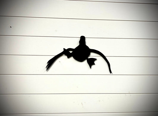 Metal Landing Duck w/ Feet Out | Wall Art