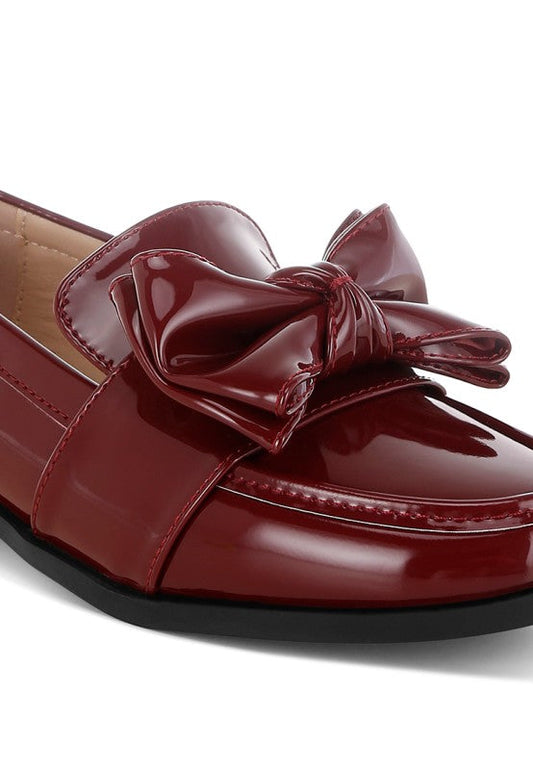 Araminta Classic Chunky Bow Loafers