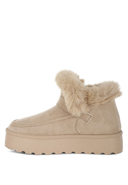 Linka Pin Buckle Detail Snow Boots