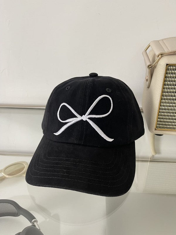 Miss Sparkling Bow Baseball Cap