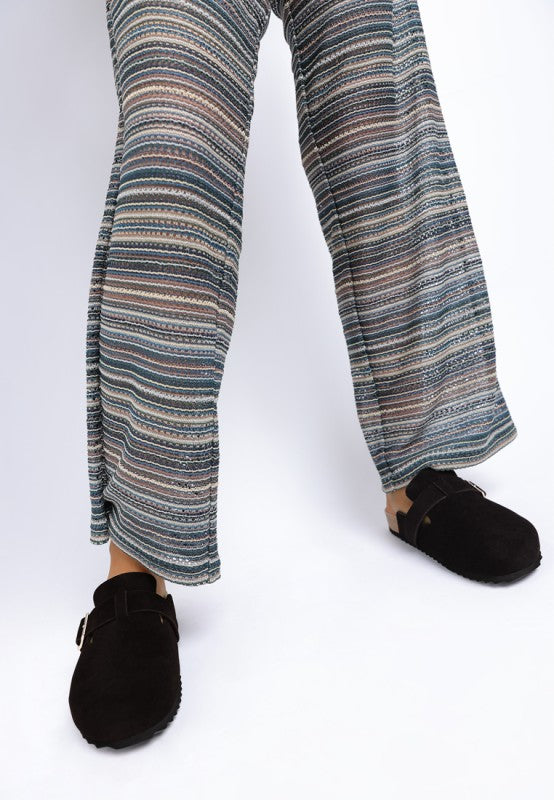 Ratiha Buckle Accent Slip-On Footbed Mules