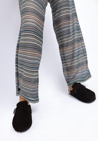 Ratiha Buckle Accent Slip-On Footbed Mules