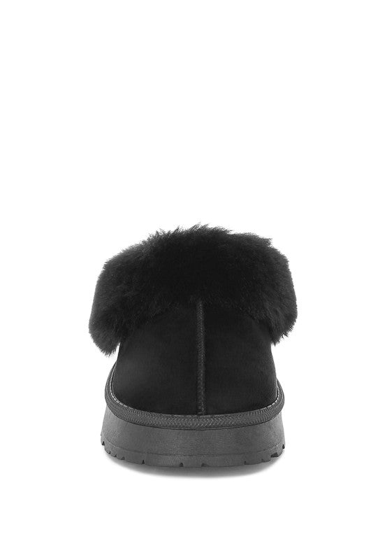 Portho Faux Fur Slip Ons