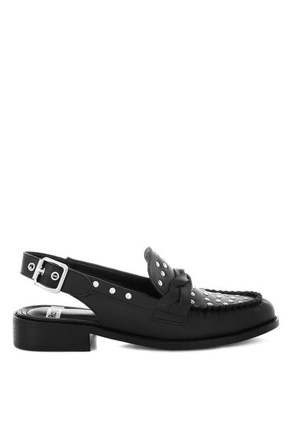 Remykin Braided Penny Strap Loafers