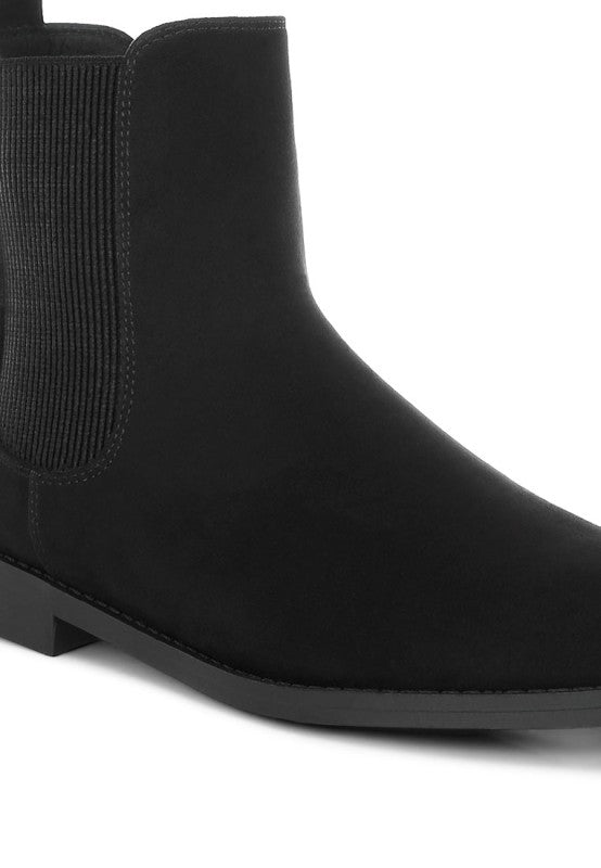 Ayasa Low Block Heel Chelsea Boots