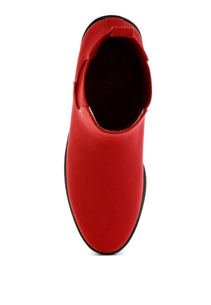 Ayasa Low Block Heel Chelsea Boots