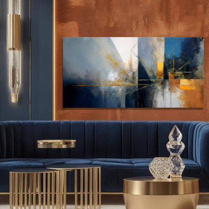 Abstract Geometric Lines Wall Art III