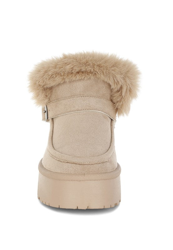 Linka Pin Buckle Detail Snow Boots